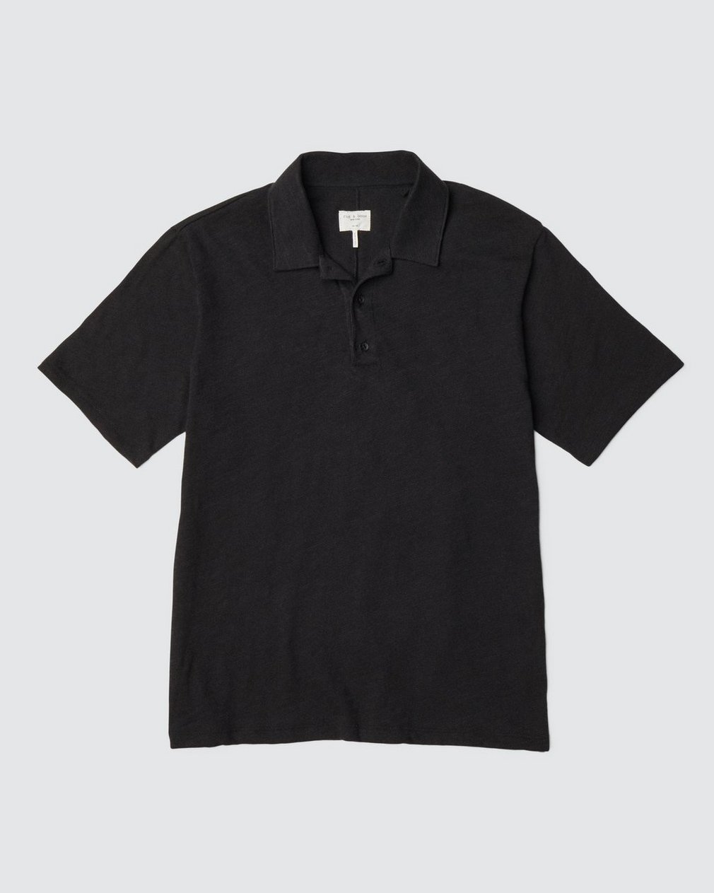 Classic Flame Polo Shirt Black - Image 2