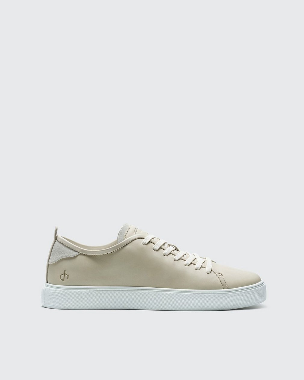 Perry Leather Sneaker Bone White