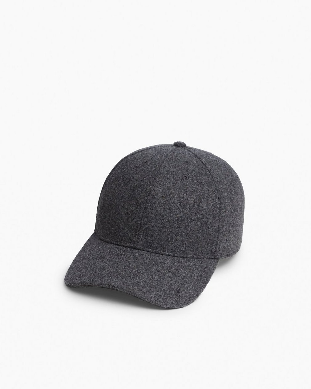 Miles Wool-Blend Baseball Cap Gray Wool