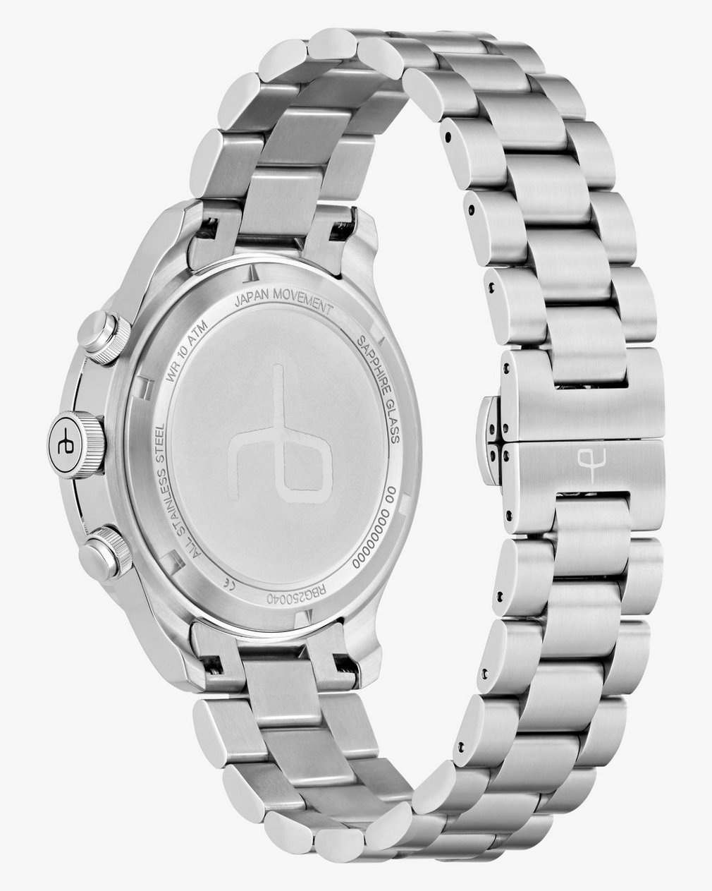 Reid Chronograph Bracelet Watch, 42mm Silver Blue - Image 6