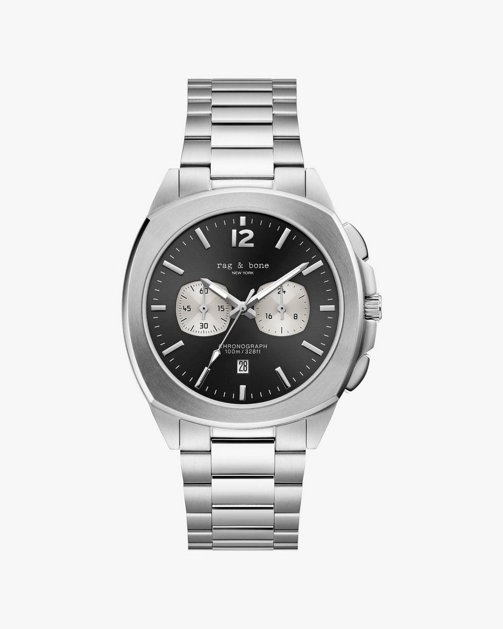 Bleeker Chronograph Bracelet Watch, 42mm Silver