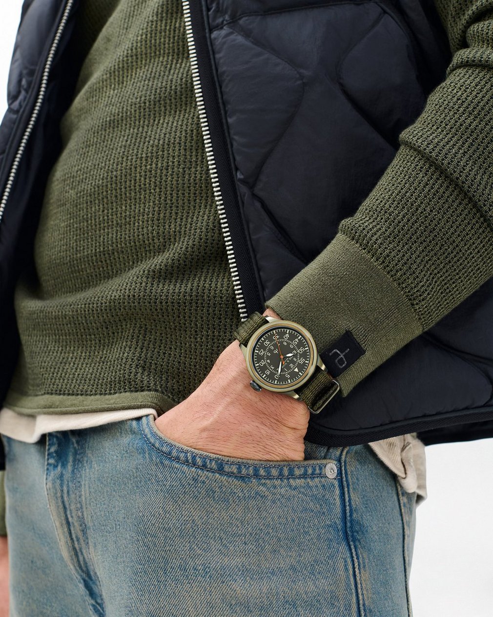 Archer Pilot Watch, 42mm Green - Image 2