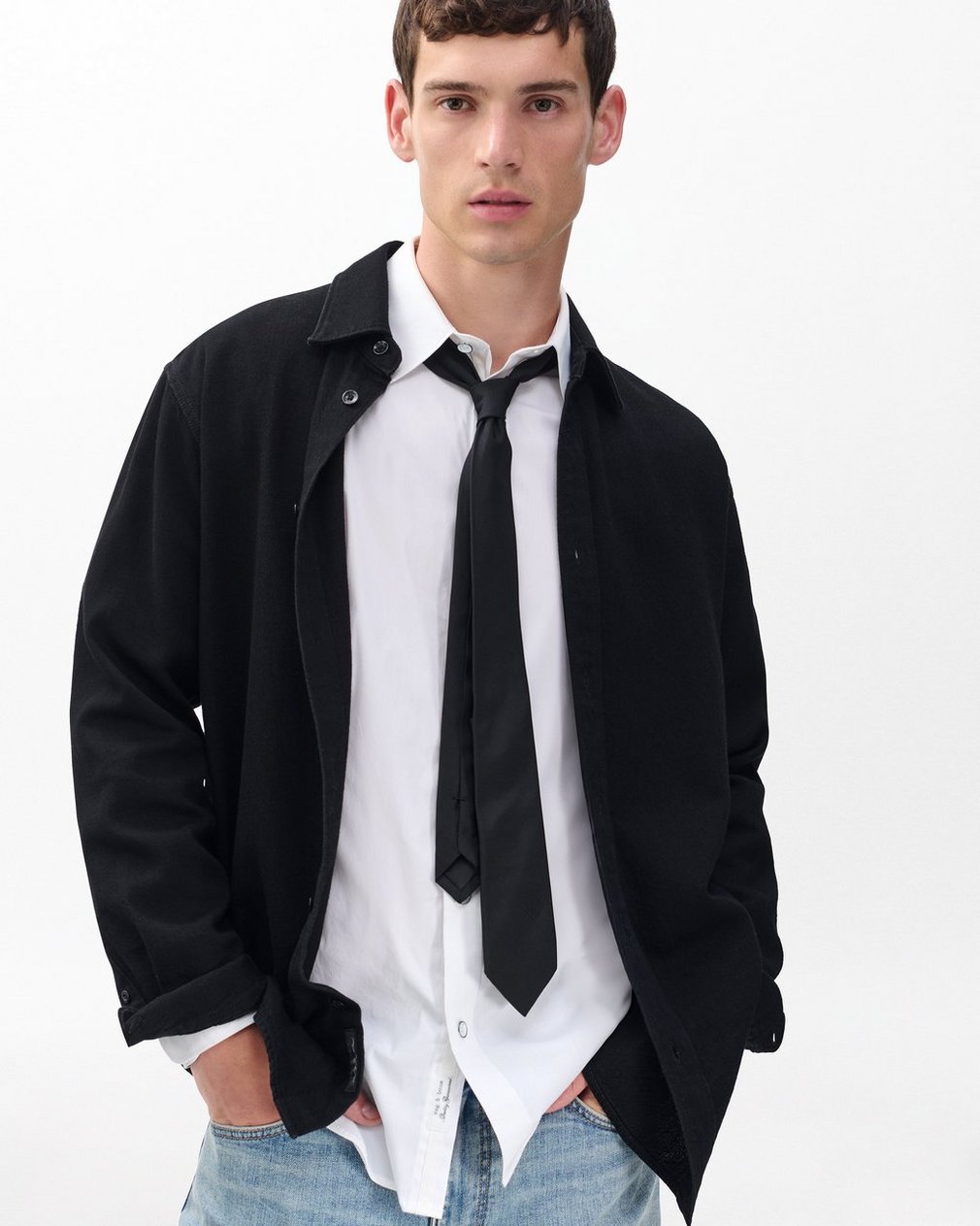 rb Silk Tie Black - Image 2