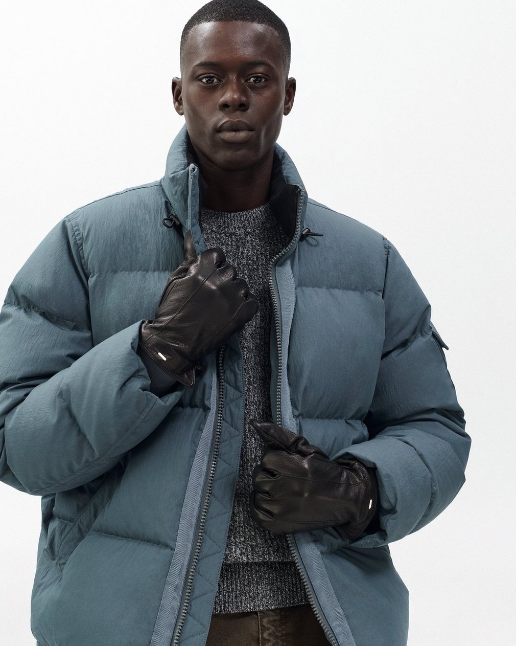 Evan Leather Gloves Black - Image 2