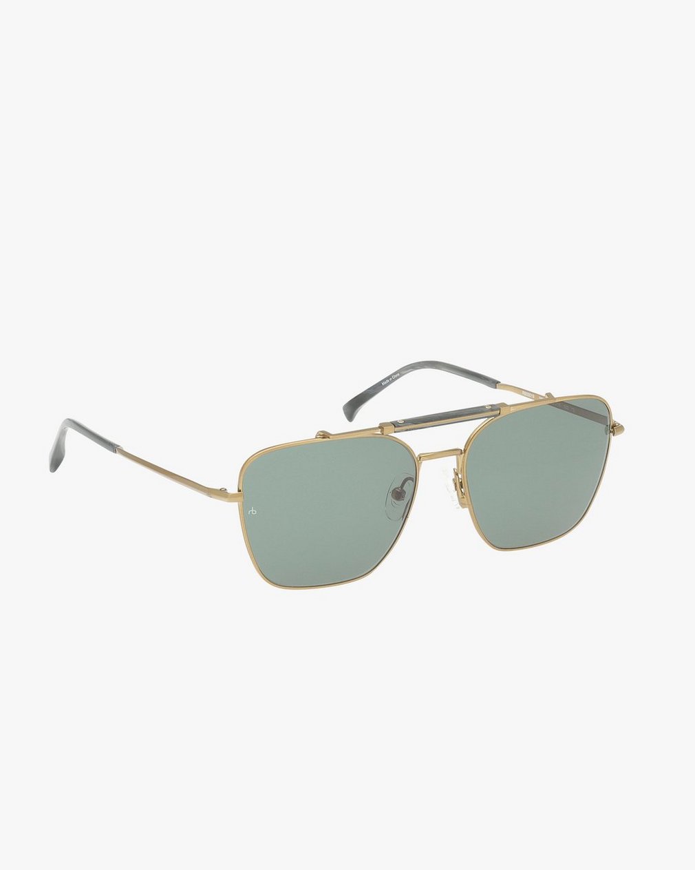 Ryan Square Aviator Sunglasses Bronze Olive - Image 3