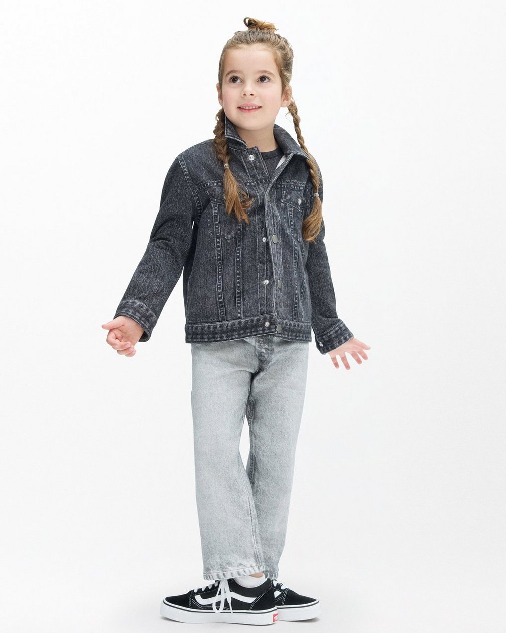Mini Miramar Trucker Jacket Faded Black