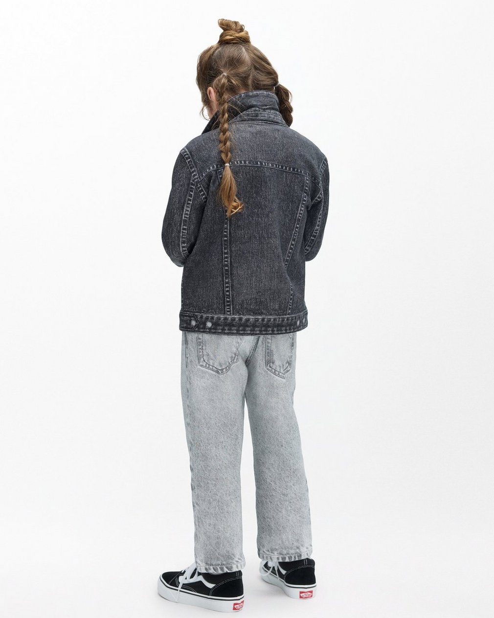 Mini Miramar Trucker Jacket Faded Black - Image 2