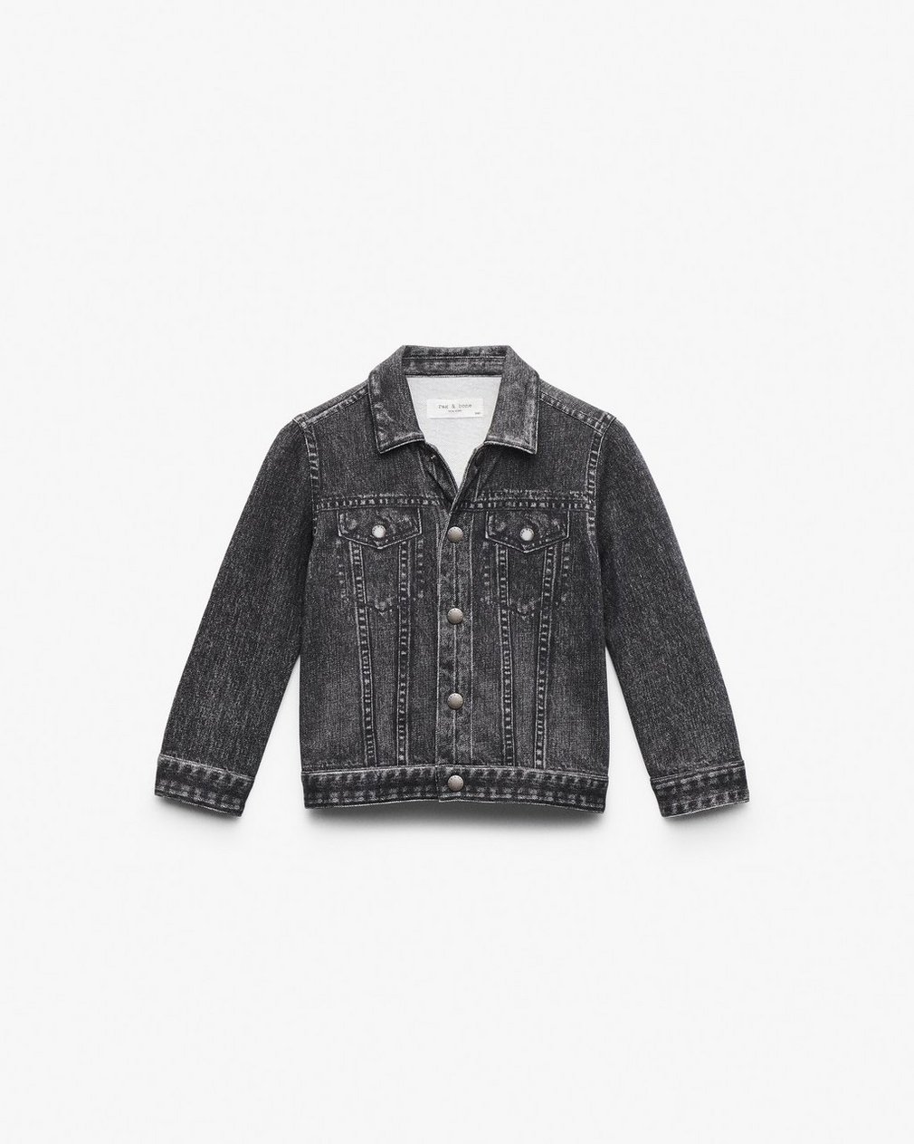 Mini Miramar Trucker Jacket Faded Black - Image 3