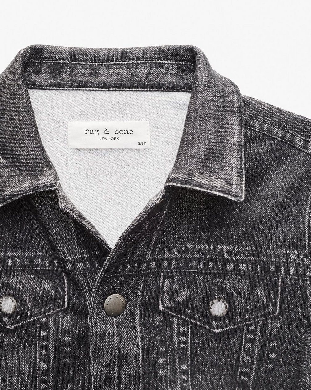 Mini Miramar Trucker Jacket Faded Black - Image 4